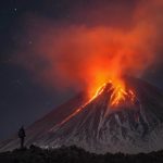 Vulcão Shiveluch em Erupção